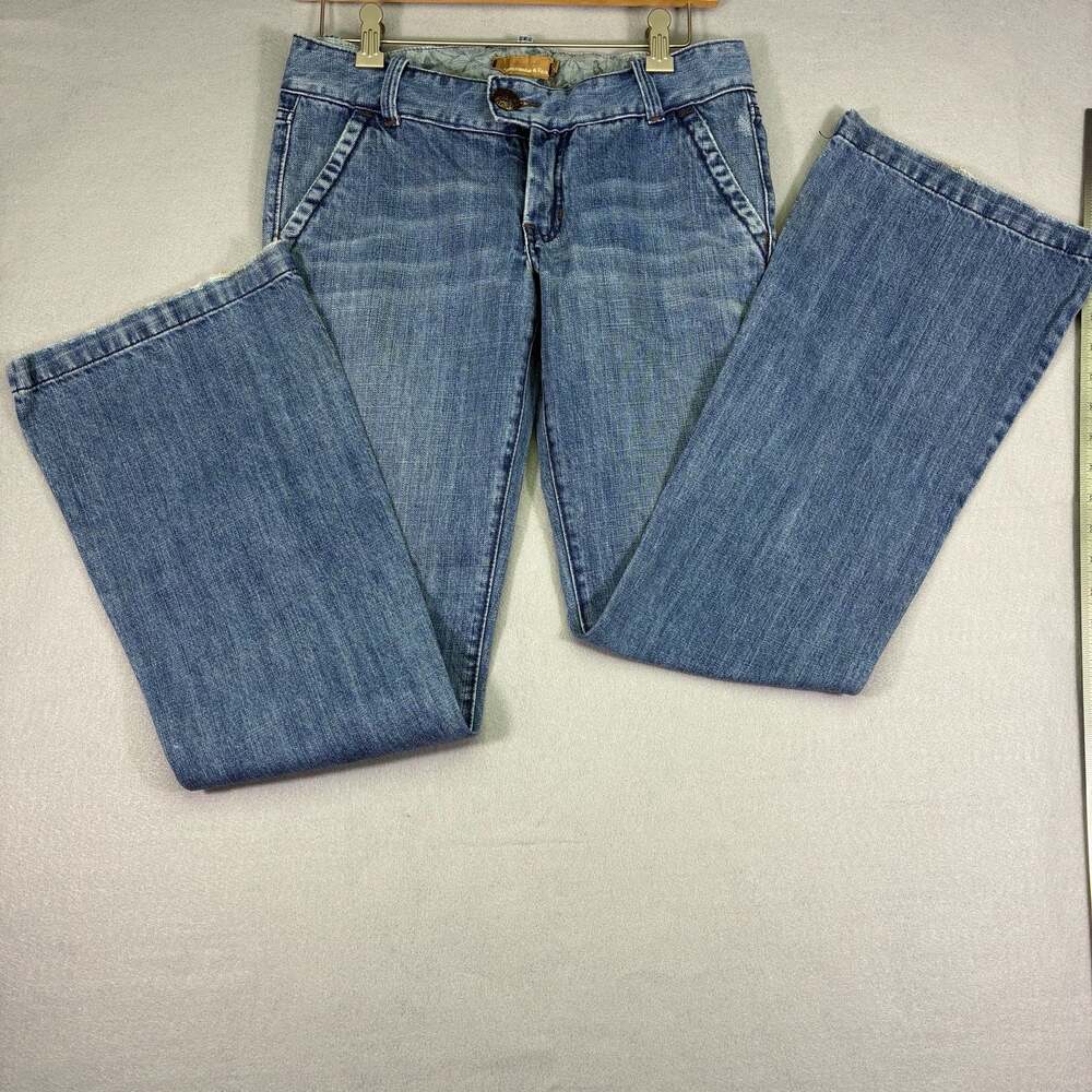 Abercrombie & Fitch Vintage Medium Wash Low Rise Flare Leg Denim Jeans